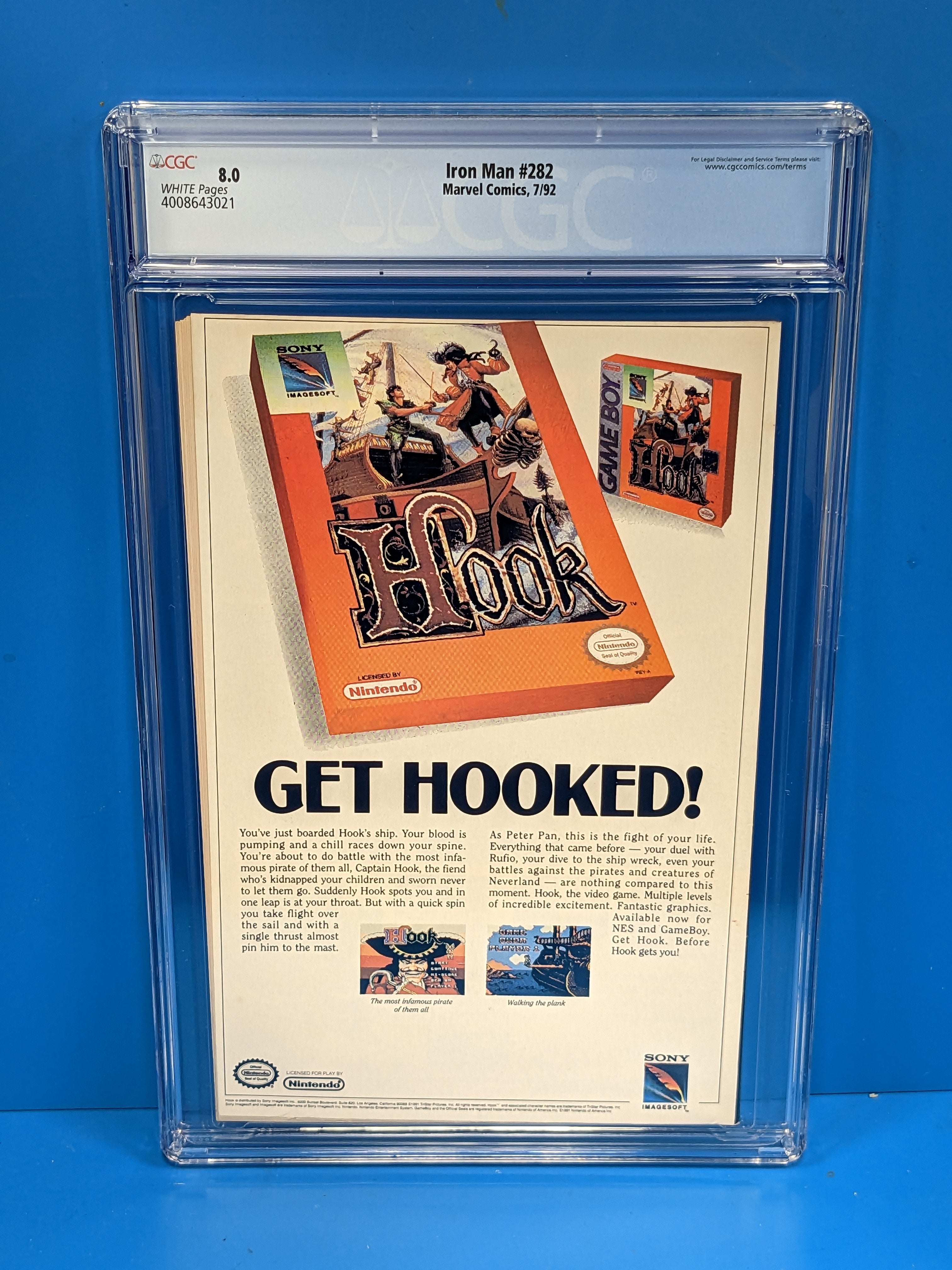 Iron Man (1968 Series) #282 (CGC 8.0) 1st Appearance of War Machine