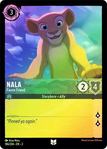 Nala - Fierce Friend (Into the Inklands 186/204) Uncommon - Near Mint Cold Foil