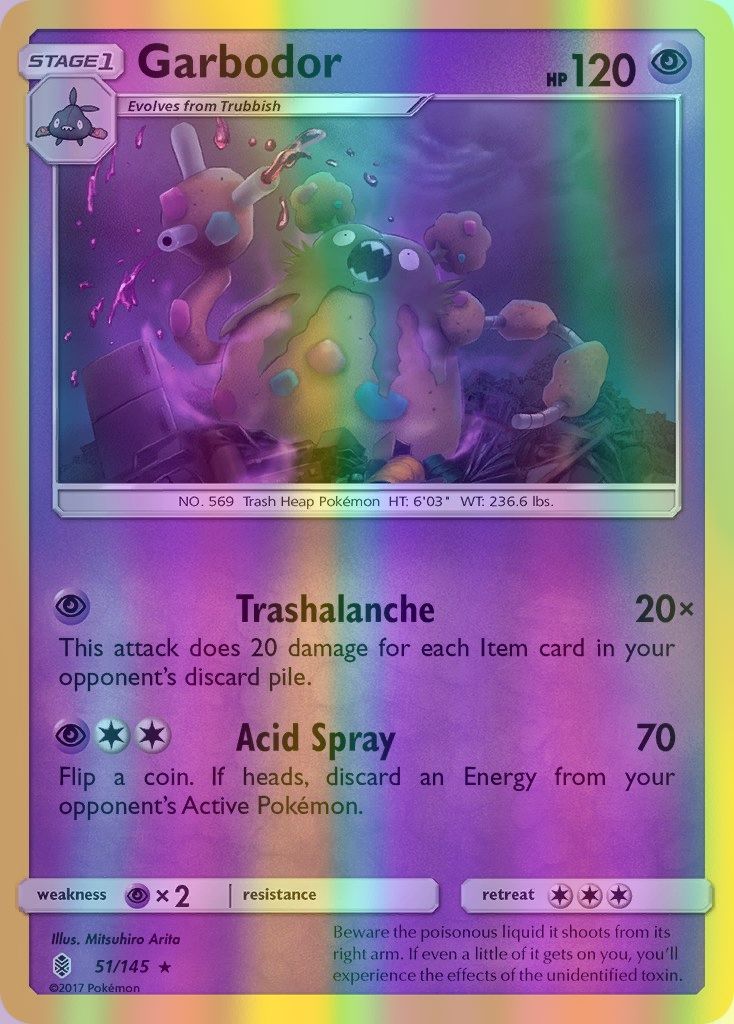 Garbodor - 051/145 (SM:GRI) Rare - Near Mint Reverse Holofoil