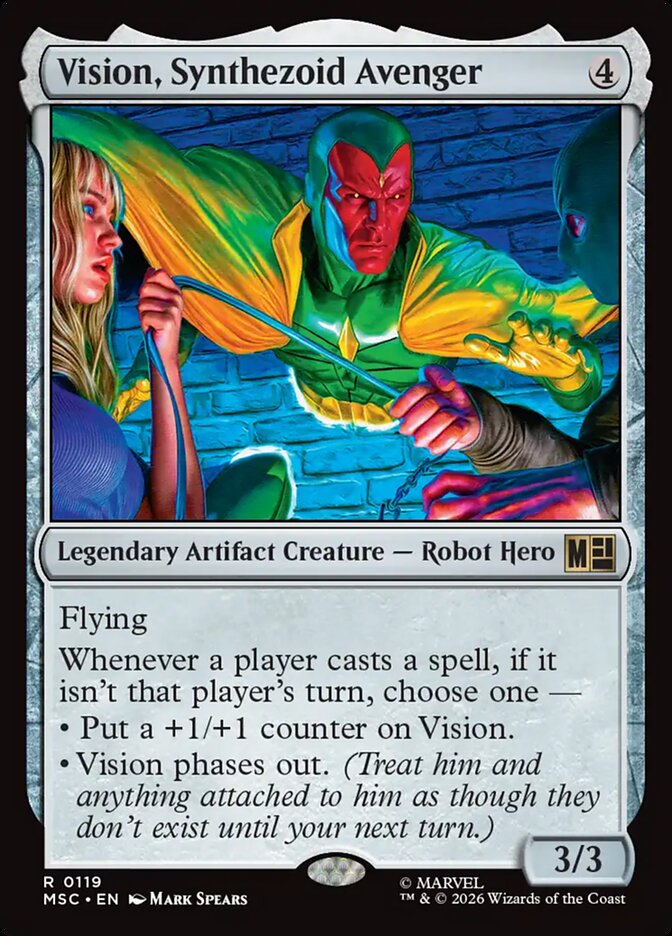 Vision, Synthezoid Avenger [ #0119 Surge Foil ] (MSC-R)