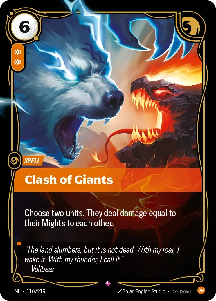 Clash of Giants - 110/219 (UNL)  Rare
