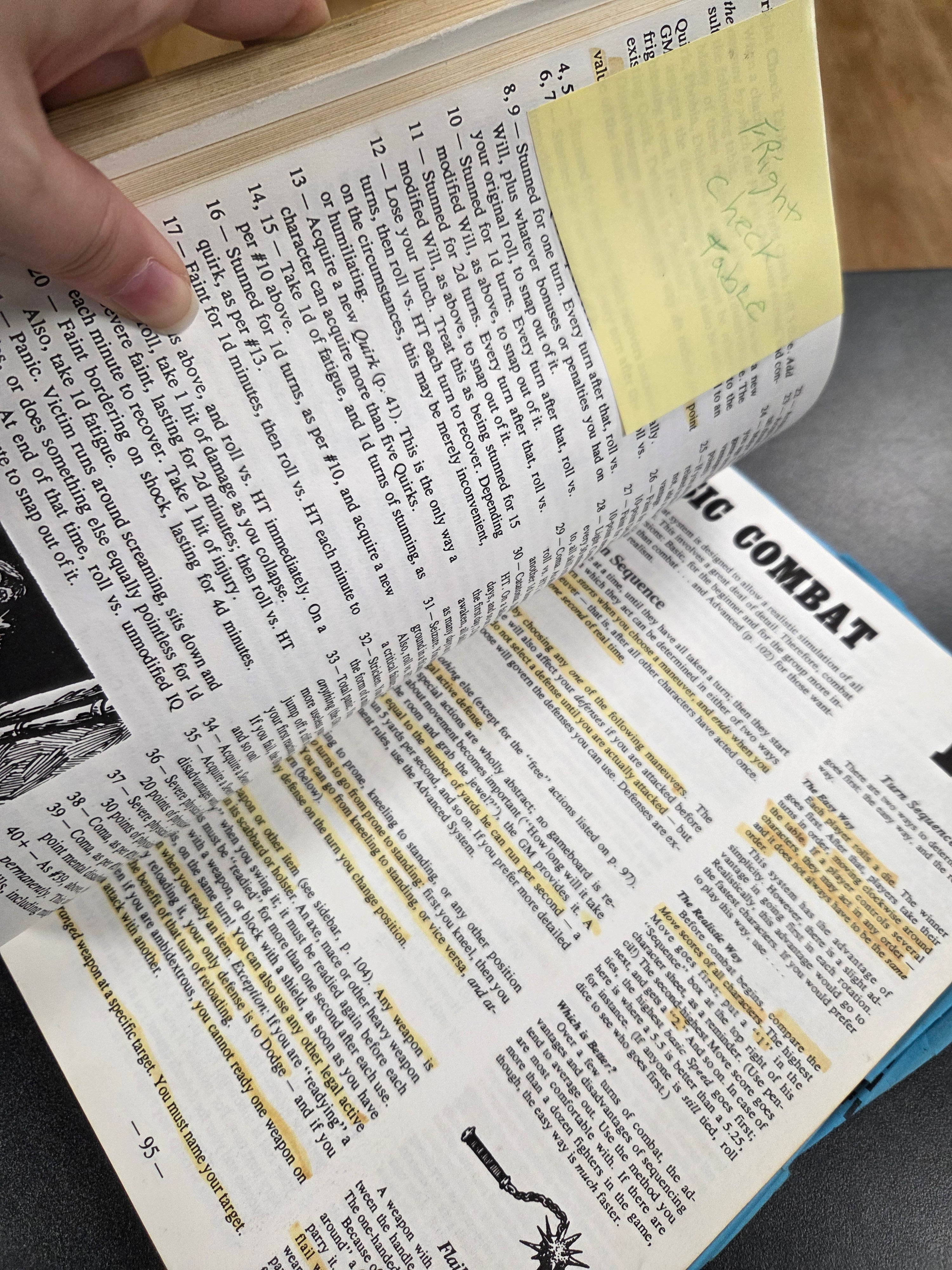 GURPS RPG (3rd Ed): Basic Set (USED) Highlighted/Marked