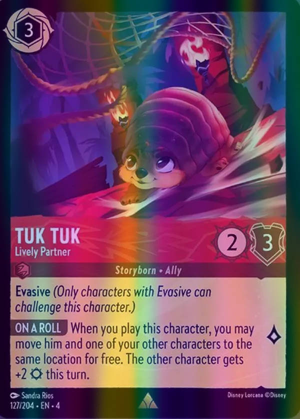 Tuk Tuk - Lively Partner (Ursula's Return 127/204) Rare - Near Mint Cold Foil