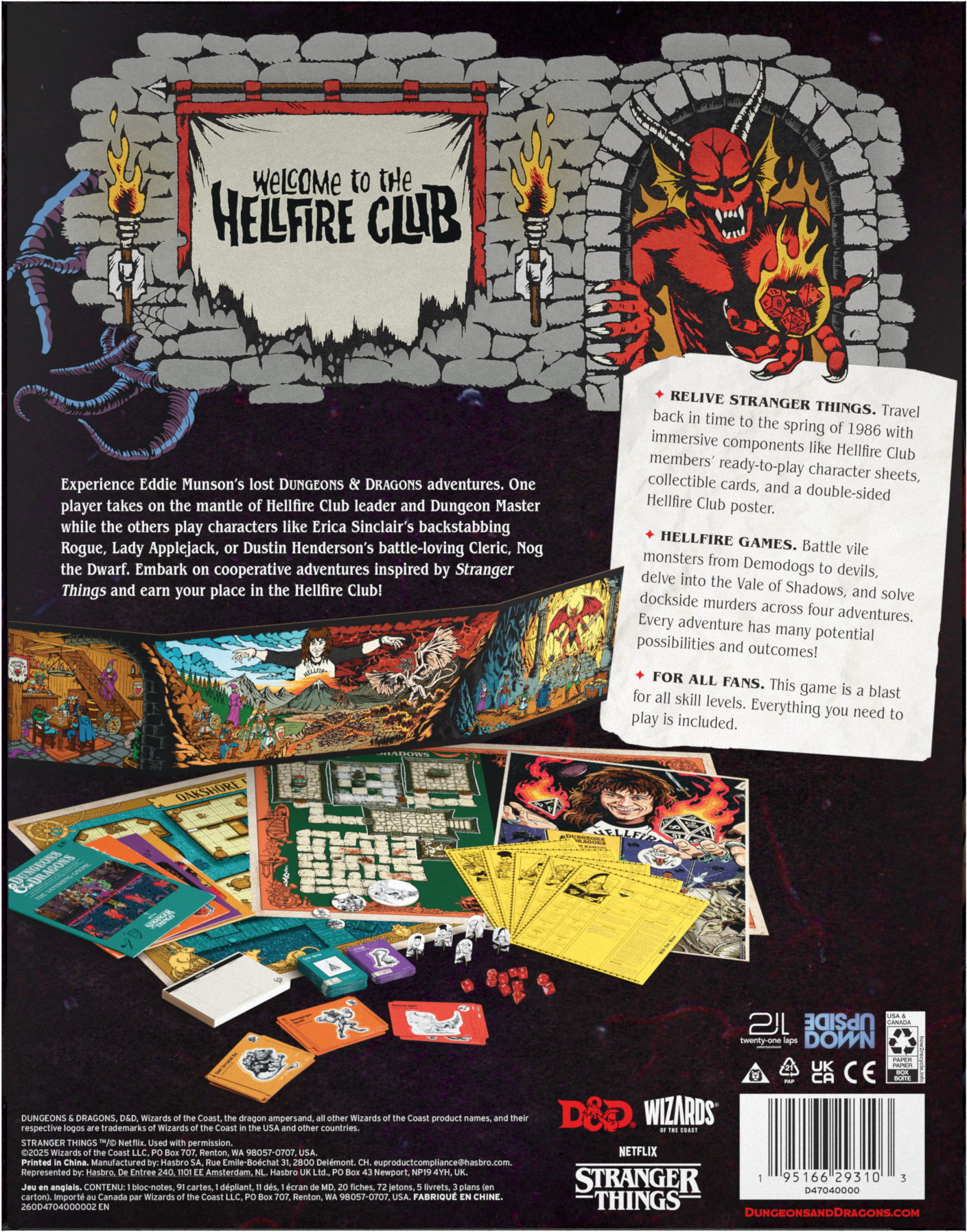 D&D 5E: Board Game - Stranger Things: Welcome to the Hellfire Club