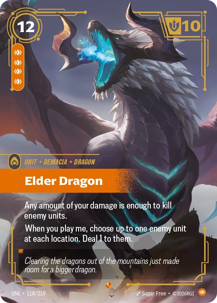 Elder Dragon - 118/219 (UNL)  Epic