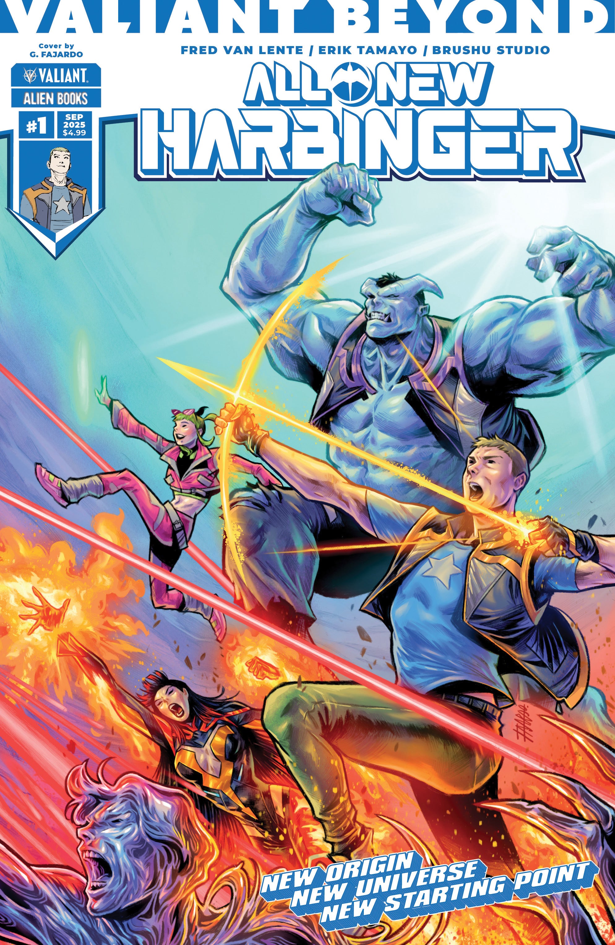 Valiant Beyond: All-New Harbinger #1 Variant B (Fajardo Wraparound Variant)