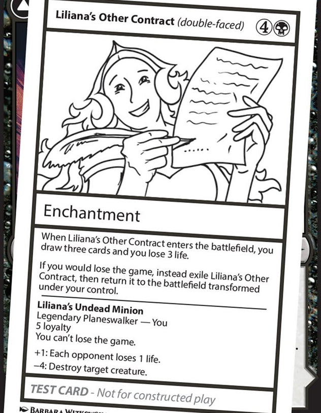 Liliana's Other Contract // Liliana's Undead Minion [#0312 Playtest] (MB2-R)