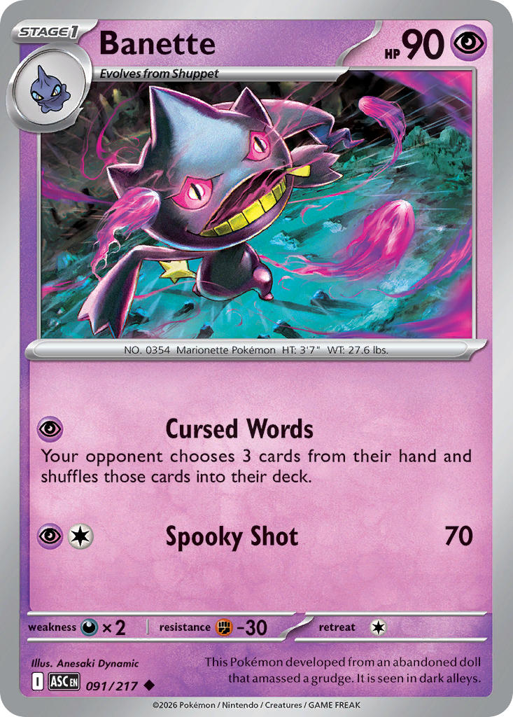 Banette - 091/217 (ASC) Uncommon