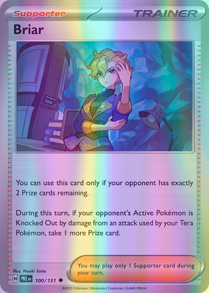 Briar - 100/131 (PRE) Uncommon - Near Mint Reverse Holofoil