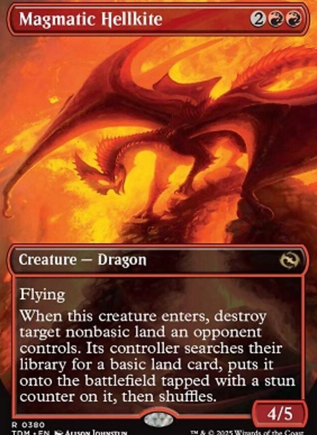 Magmatic Hellkite [ #0380 Borderless Reversible Dragon ] (TDM-R)