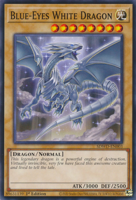 Blue-Eyes White Dragon (SDWD-EN003) Common - Near Mint 1st Edition