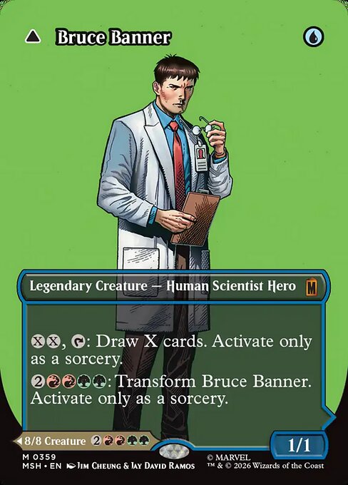 Bruce Banner // The Incredible Hulk [ #0359 Borderless Logo ] (MSH-M)