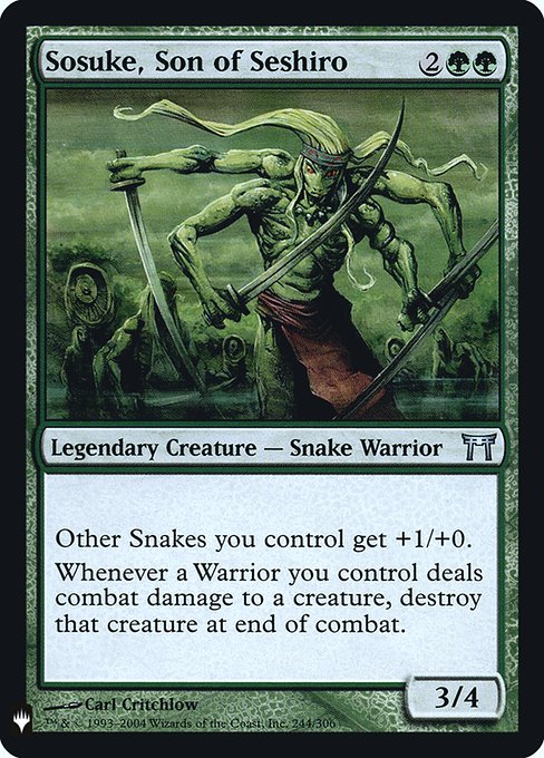 Sosuke, Son of Seshiro [Mystery Booster Retail Foils #081] (CHK-U-FOIL)