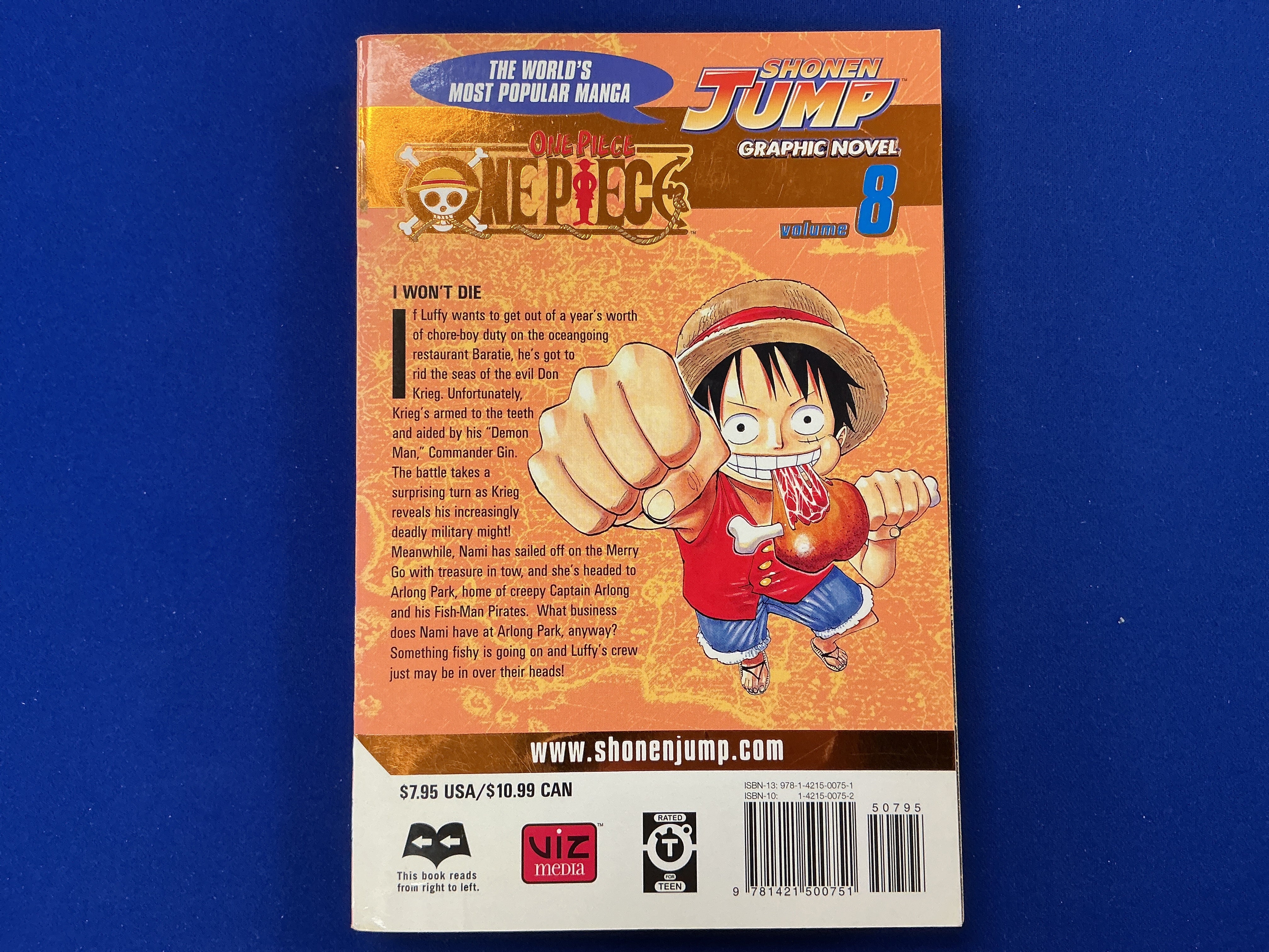 One Piece Gold Foil Cover Volume 8 (First Printing)(USED)