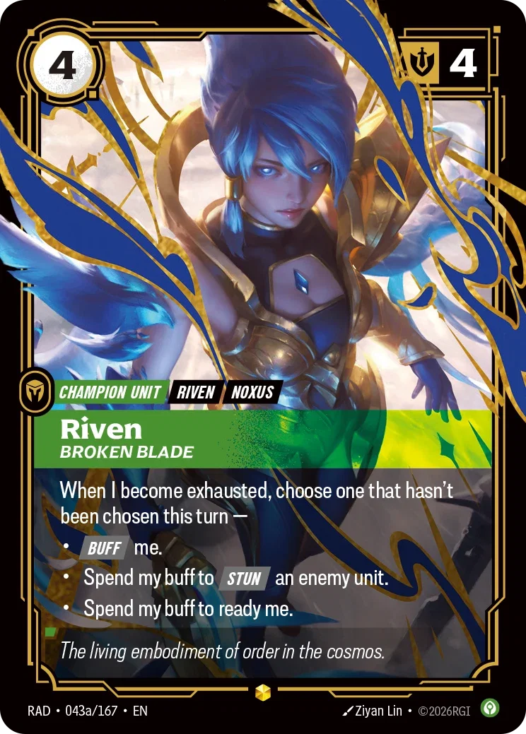Riven, Broken Blade (Alternate Art) - 043a/167 (RAD) Showcase