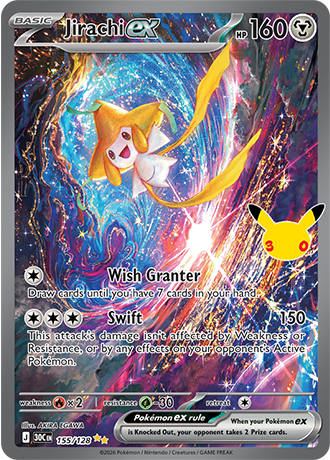 Jirachi ex - 155/128 (30C) Special  Illustration Rare