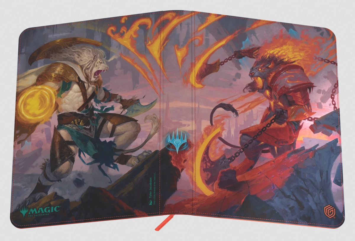 Ultimate Guard: Zipfolio 360 9 - Pocket Binder XenoSkin - MTG: Reality Fracture - Ajani Resolute / Ajani Unrelenting