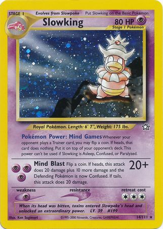 Slowking - 014/111 (N1) Holo Rare - Damaged Holofoil