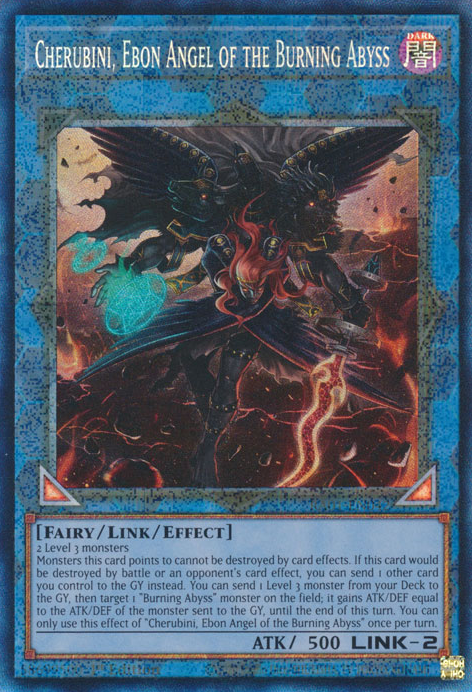 Cherubini, Ebon Angel of the Burning Abyss (RA01-EN042) Prismatic Collector’s Rare - Near Mint 1st Edition