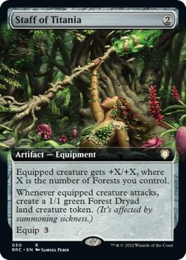 Staff of Titania [#50 Extended Art] (BRC-R-FOIL)