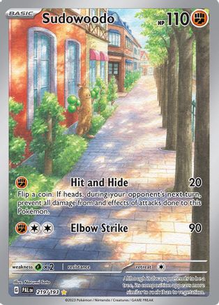 Sudowoodo - 219/193 (PAL) Illustration Rare - Light Play Holofoil