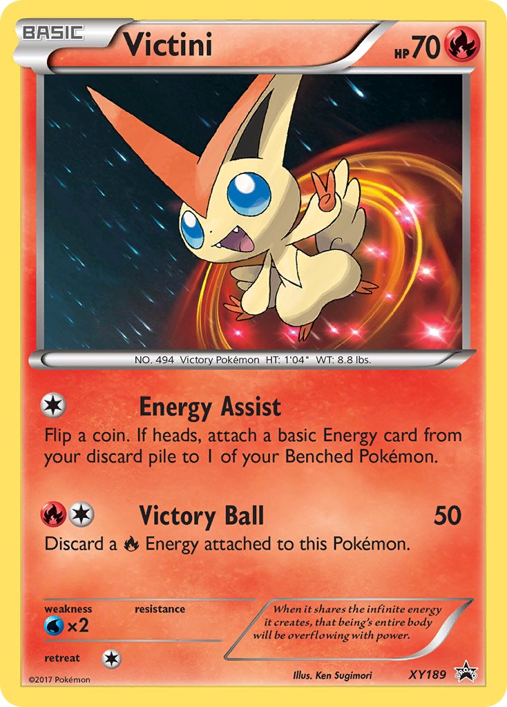 Victini - XY189 (XY:PR) Promo - Near Mint Holofoil