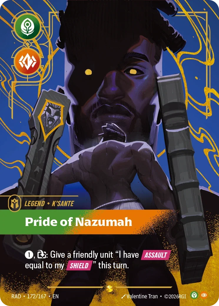 K'Sante, Pride of Nazumah (Overnumbered) - 172/167 (RAD) Showcase