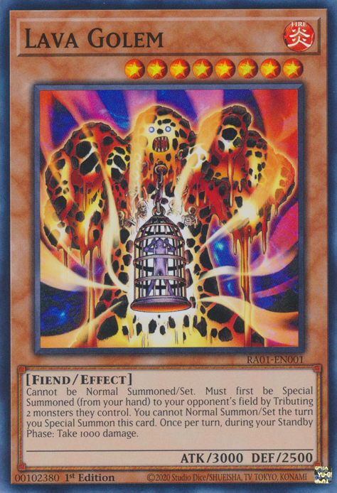 Lava Golem (RA01-EN001) Secret Rare - Near Mint 1st Edition