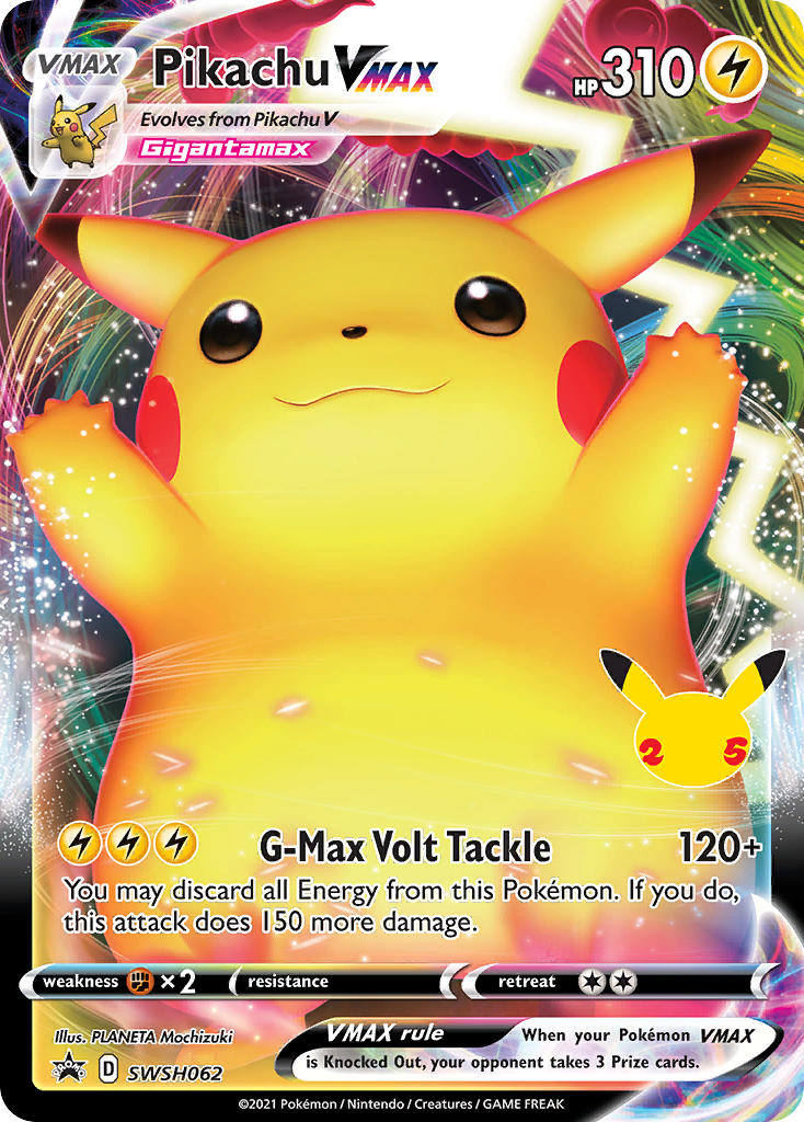 Pikachu VMAX - SWSH062 (SWSH:PR) Promo - Near Mint Holofoil