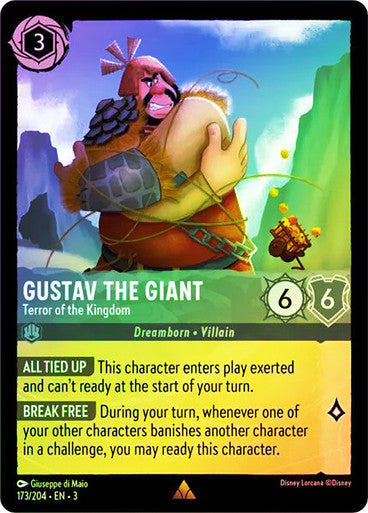 Gustav the Giant - Terror of the Kingdom (Into the Inklands 173/204) Rare - Near Mint Cold Foil