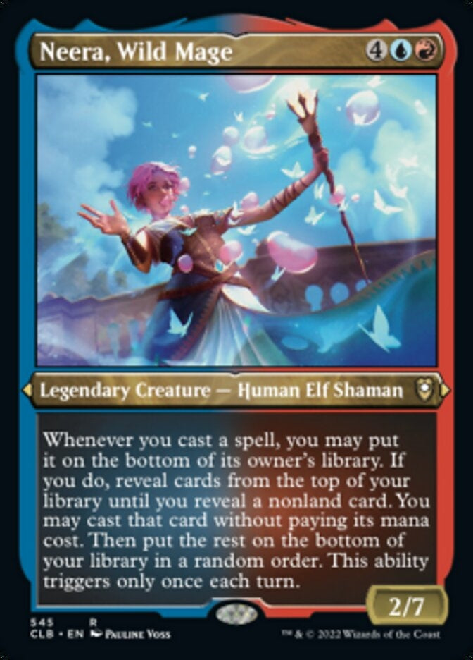 Neera, Wild Mage [#545 Etched Foil] (CLB-R)