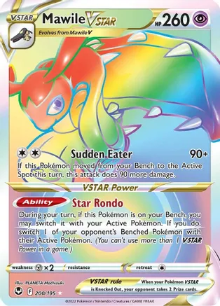 Mawile VSTAR (Secret) - 200/195 (SWSH12) Secret Rare - Near Mint Holofoil