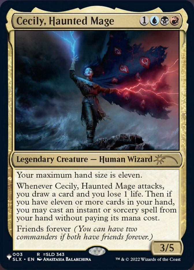 Cecily, Haunted Mage [#003 =SLD 343] (SLX-R-LIST)