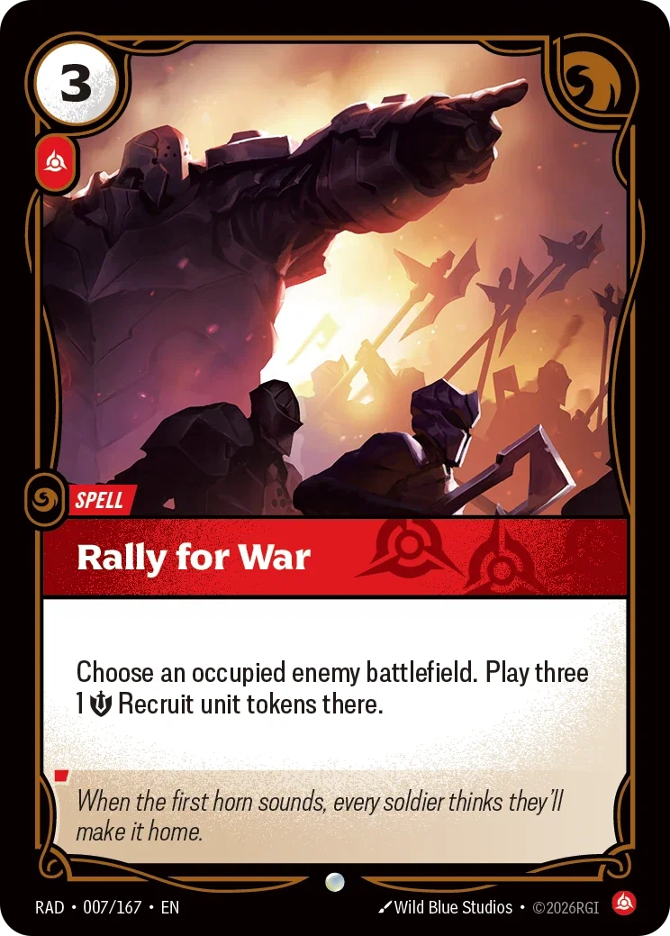 Rally for War - 007/167 (RAD) Common