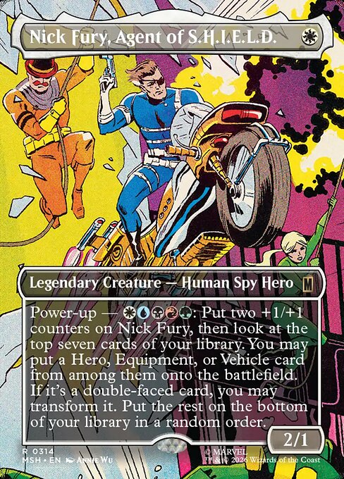 Nick Fury, Agent of S.H.I.E.L.D. [ #0314 Borderless Scene ] (MSH-R)