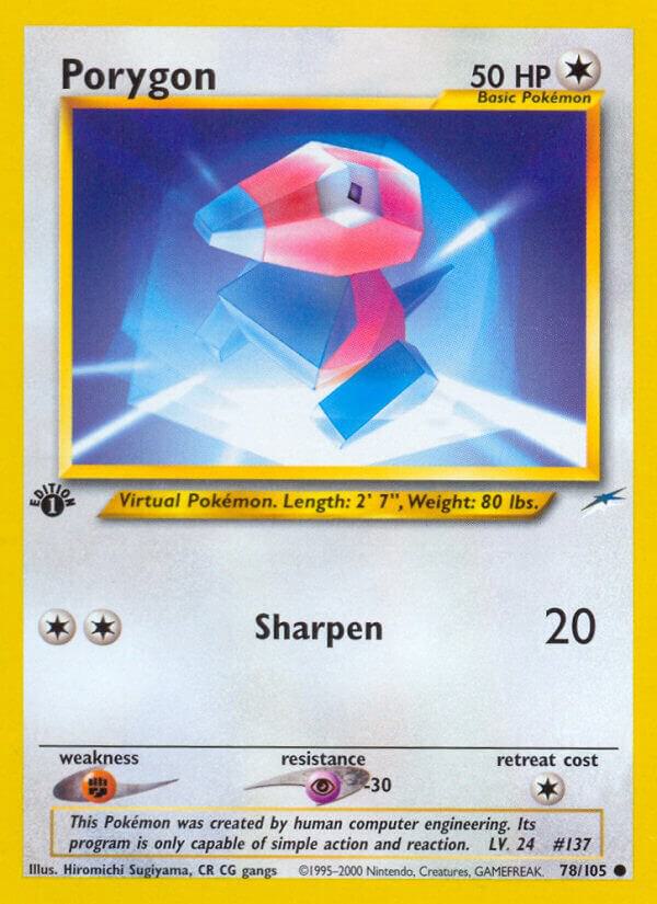 Porygon - 078/105 (N$) Common - Near Mint 1st Edition