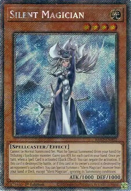 Silent Magician (RA02-EN012) Platinum Secret Rare - Near Mint 1st Edition