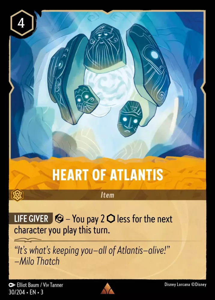 Heart of Atlantis (Into the Inklands 030/204) Rare - Near Mint