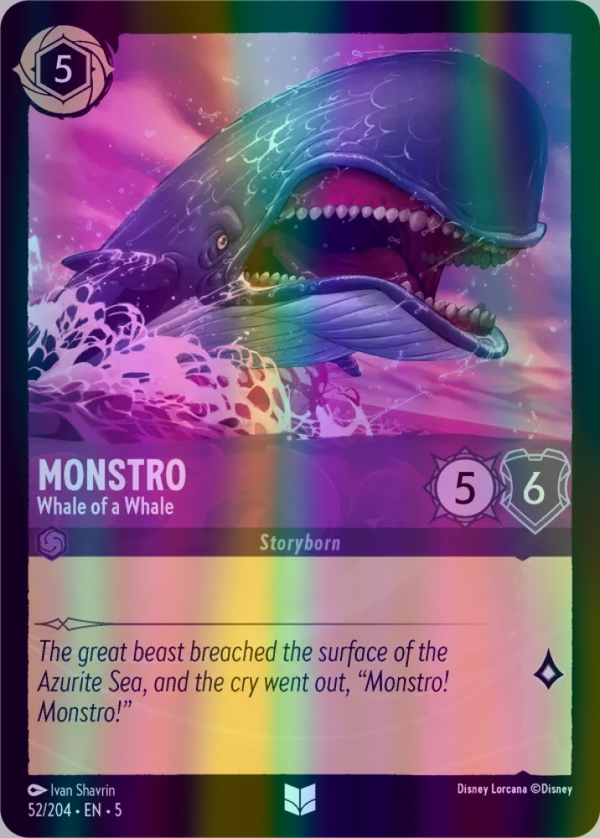 Monstro - Whale of a Whale (Shimmering Skies 052/204) Uncommon - Near Mint Cold Foil