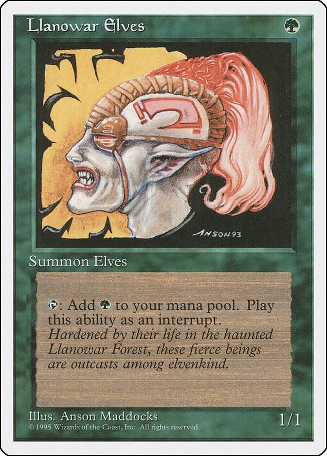 Llannowar Elves (4ED-C) Heavy Play