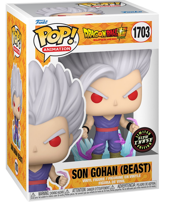 POP Figure: Dragonball Super #1703 - Super Hero Son Gohan (Beast) (Glow) (Chase)