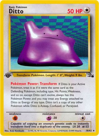 Ditto  - 18/62 (FO) Rare - Heavy Play Unlimited