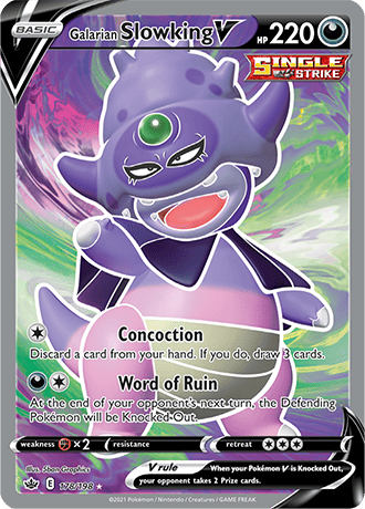 Galarian Slowking V (Full Art) - 178/198 (SWSH06) Ultra Rare - Near Mint Holofoil