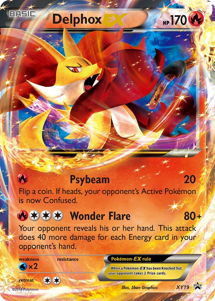 Delphox EX - XY19 (XY:PR) Promo - Near Mint Holofoil