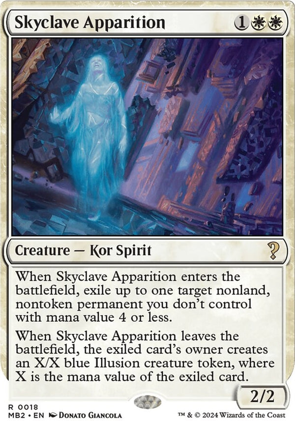 Skyclave Apparition [#0018 White-Border] (MB2-R)