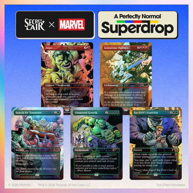 MTG: Secret Lair x Marvel: Hulk SMASH! Foil Edition