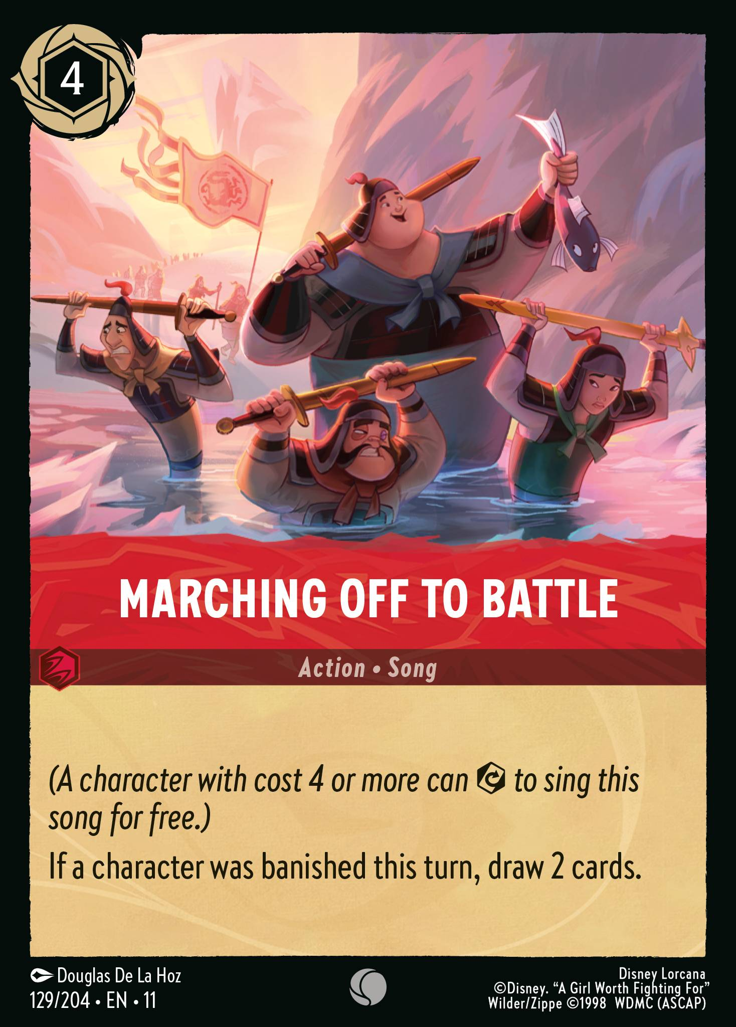 Marching Off to Battle (129/204 - Winterspell)  Common