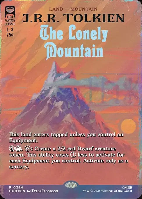 The Lonely Mountain [ #0284 Borderless Book Cover Surge Foil ] (HOB-R)