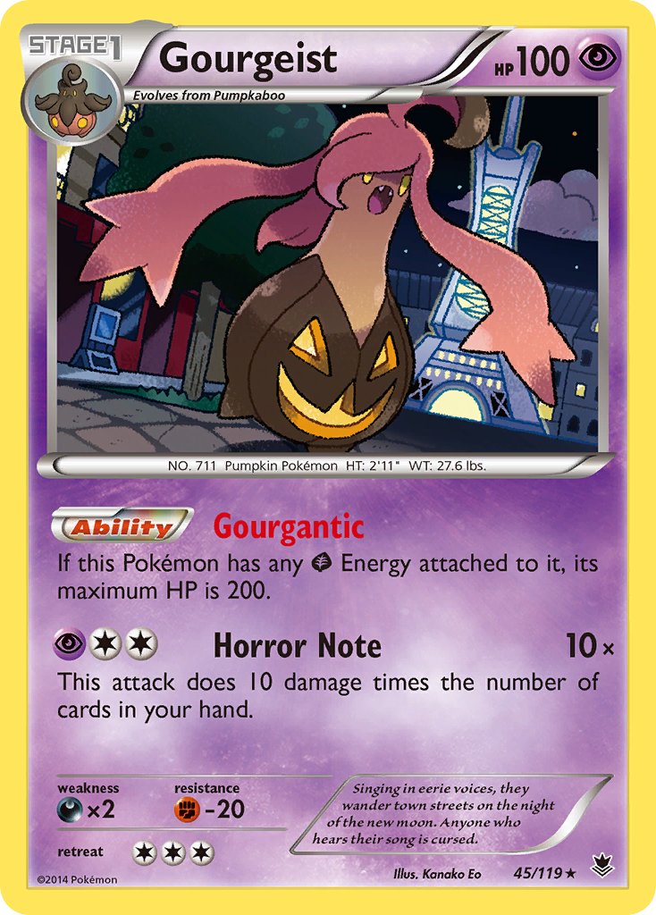 Gourgeist - 045/119 (PHF) Holo Rare - Near Mint Holofoil