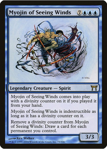 Myojin of Seeing Winds (CHK-R) Damaged